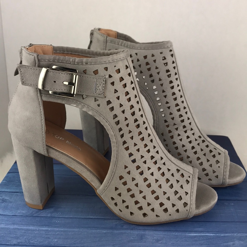 OPEN TOE ANKLE BOOTIES - Picture 2 of 8